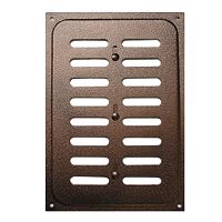 Решетка вентиляционная 165х240 мм, с заглушкой, медь,  4847 Решетка вентиляционная 165х240 мм, с заглушкой, медь,  4847