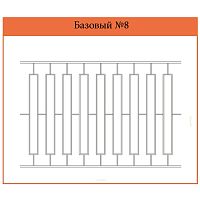 Секция забора Базовый №8 (Свыше 1.6 м) (цена за м2) Секция забора Базовый №8 (Свыше 1.6 м) (цена за м2)