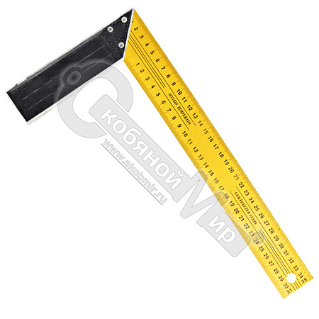 Угольник столярный 350 мм, инструментальная сталь, желтый, 19435 / 19384 Угольник столярный 350 мм, инструментальная сталь, желтый, 19435 / 19384