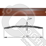 Порог АЛ-125-С ВИШНЯ 1,5м, Стык алюминевый, 40 мм фото 2 Порог АЛ-125-С ВИШНЯ 1,5м, Стык алюминевый, 40 мм фото 2