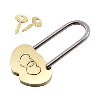 Замок навесной АЛЛЮР "Сердечко" лат. 2 кл.,сувенирный*** Замок навесной АЛЛЮР "Сердечко" лат. 2 кл.,сувенирный***