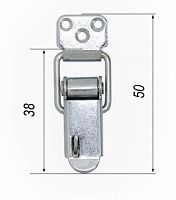 Замок-защелка накидной АИСТ 304265.006 ОСТ 4Г. 0.440.202-80, L=38 мм, цинк /50/ Замок-защелка накидной АИСТ 304265.006 ОСТ 4Г. 0.440.202-80, L=38 мм, цинк /50/