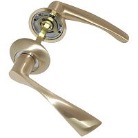 Ручка раздельная на розетке Латунина LA 023-Z-SB,мат.латунь # Ручка раздельная на розетке Латунина LA 023-Z-SB,мат.латунь #