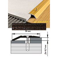 Порог АЛ-168-С 1,0м антик медный ,Кант, 32 мм Порог АЛ-168-С 1,0м антик медный ,Кант, 32 мм