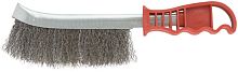 Корщетка ручная стальная с изогнутой пластиковой ручкой, тип А, 38422М Корщетка ручная стальная с изогнутой пластиковой ручкой, тип А, 38422М