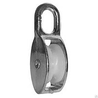 Блок одинарный с нейлоновым колесом 12мм/50мм /1/ Блок одинарный с нейлоновым колесом 12мм/50мм /1/