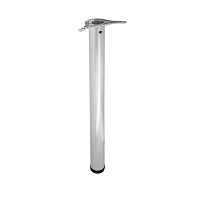 Нога барная 820х60 мм, боковое крепление, матовый хром, 12098 Нога барная 820х60 мм, боковое крепление, матовый хром, 12098