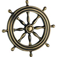 Накладка декоративная BRASS, морск. коллекция (штурвал) античная бронза, 4414.0074.001*** Накладка декоративная BRASS, морск. коллекция (штурвал) античная бронза, 4414.0074.001***