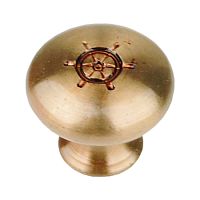 Ручка кнопка морская коллекция латунь BRASS, С38002 Ручка кнопка морская коллекция латунь BRASS, С38002