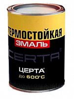 Эмаль "CERTA" термостойкая антикоррозионная черный до 700°С (0,8кг) CST00036*** Эмаль "CERTA" термостойкая антикоррозионная черный до 700°С (0,8кг) CST00036***