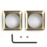 Накладка сменная Apecs Premier DPR-05-SQUARE-C/S-AB бронза Накладка сменная Apecs Premier DPR-05-SQUARE-C/S-AB бронза