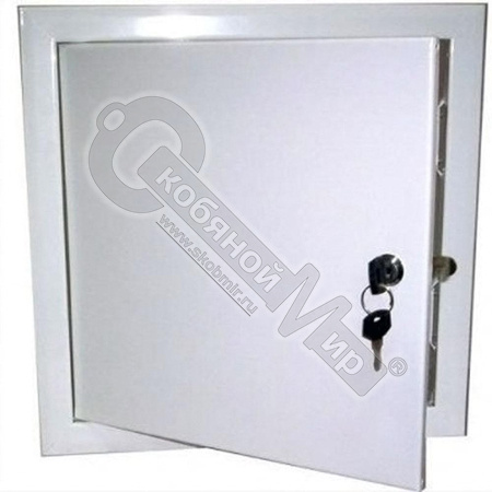 Люк сантехнический нажимной с замком, 200х400 мм ДЗ Люк сантехнический нажимной с замком, 200х400 мм ДЗ