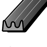 Уплотнитель E 9х4 мм SD-40, серый (150 м - 2х75 м), (уп. 1/6 шт.), PROFITRAST Уплотнитель E 9х4 мм SD-40, серый (150 м - 2х75 м), (уп. 1/6 шт.), PROFITRAST