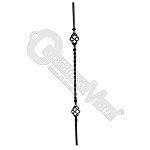 Балясина Б010/16 900 мм кв 10 мм с двумя корзинами СП Балясина Б010/16 900 мм кв 10 мм с двумя корзинами СП