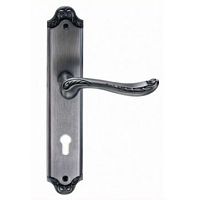 Ручка на дл.планке под ключ. цилиндр ACANTO BL. SILVER (CL),черненое сереб. Ручка на дл.планке под ключ. цилиндр ACANTO BL. SILVER (CL),черненое сереб.