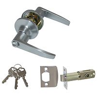 Ручка межкомн.Латунина 6411 SC/ET матовый хром Ручка межкомн.Латунина 6411 SC/ET матовый хром