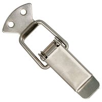 Замок-защелка (лягушка) L=90 мм, никель, 11077 Замок-защелка (лягушка) L=90 мм, никель, 11077