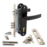 Замок врезной САМ 4-3 Черный Ц 078401 Замок врезной САМ 4-3 Черный Ц 078401