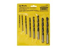 Набор сверл спиральных по дереву, 3-10 мм (8 шт.), 36098 / 36103 Набор сверл спиральных по дереву, 3-10 мм (8 шт.), 36098 / 36103