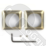 Накладка сменная Apecs Premier DPR-05-SQUARE-C/S-AB бронза фото 2 Накладка сменная Apecs Premier DPR-05-SQUARE-C/S-AB бронза фото 2