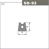 Уплотнитель SD-92 6х6 мм, черный, 100 м (6 шт./уп.)*** Уплотнитель SD-92 6х6 мм, черный, 100 м (6 шт./уп.)***
