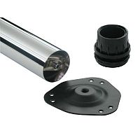 Ножка для стола 60х710 мм, крепление Блин + Пятак, никель, нержавейка (INOX) /4/, 109507 Ножка для стола 60х710 мм, крепление Блин + Пятак, никель, нержавейка (INOX) /4/, 109507