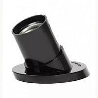 Патрон карболитовый Е27, наклонный, черный, YK744 Патрон карболитовый Е27, наклонный, черный, YK744