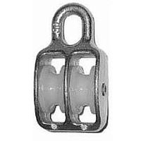 Блок двойной с нейлоновым колесом 7мм/25мм /1/ Блок двойной с нейлоновым колесом 7мм/25мм /1/