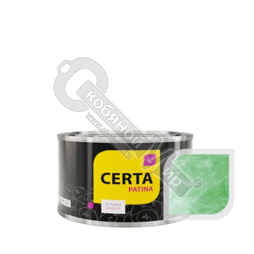 Эмаль "CERTA-PATINA" термостойкая до 700°С бирюзовый перламутр (0,16кг)