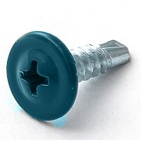 Саморез с прессшайбой, сверло RAL5021 4,2х19 морская волна /500/ Саморез с прессшайбой, сверло RAL5021 4,2х19 морская волна /500/