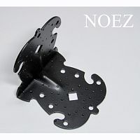 Уголок крепёжный фигурный 115х115 мм УКФ 105-105-100-У НОЭЗ черный матовый 30шт/уп Уголок крепёжный фигурный 115х115 мм УКФ 105-105-100-У НОЭЗ черный матовый 30шт/уп