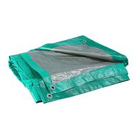 Тент 4x5 м, 120 г/кв.м, зеленый/серебро Тент 4x5 м, 120 г/кв.м, зеленый/серебро