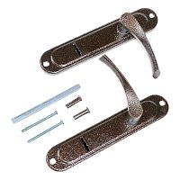 Ручка сувальд.на планке 85 мм антик медь (Комплект) Ручка сувальд.на планке 85 мм антик медь (Комплект)