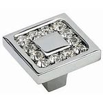 Ручка-кнопка BRASS эксклюзив. коллекция: латунь с кристаллом Swarovski, глянц. хром, 0771-005-2*** Ручка-кнопка BRASS эксклюзив. коллекция: латунь с кристаллом Swarovski, глянц. хром, 0771-005-2***