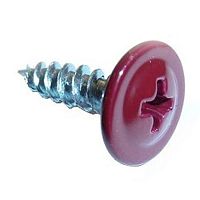 Саморез с прессшайбой, острый RAL3005 4,2х25 винно-красный /500/ Саморез с прессшайбой, острый RAL3005 4,2х25 винно-красный /500/