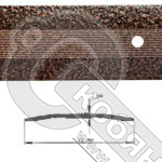 Порог АЛ-125-С 1,5м антик медный , Стык алюминевый , 40 мм фото 2 Порог АЛ-125-С 1,5м антик медный , Стык алюминевый , 40 мм фото 2