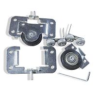 Комплект роликов для раздвижных дверей, АЛЬЯНС-210 без крепежа, сталь /25/ Комплект роликов для раздвижных дверей, АЛЬЯНС-210 без крепежа, сталь /25/