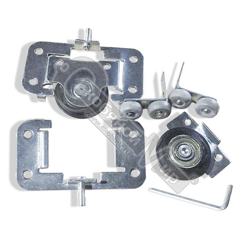 Комплект роликов для раздвижных дверей, АЛЬЯНС-210 без крепежа, сталь  /25/