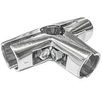 Держатель конечный тройной неповоротный R-44 (UNO 07) хром, 15323 Держатель конечный тройной неповоротный R-44 (UNO 07) хром, 15323