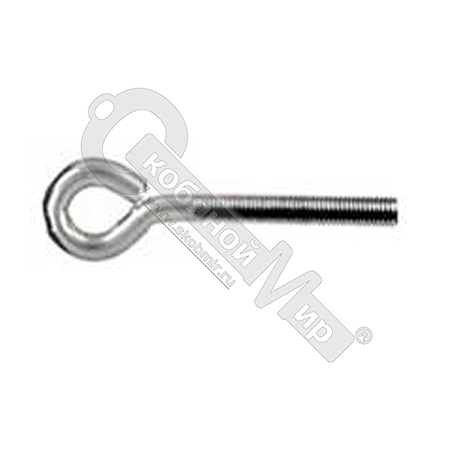 Винт-петля (кольцо) М6*60*10 Цинк (с метрической резьбой) Винт-петля (кольцо) М6*60*10 Цинк (с метрической резьбой)