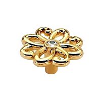 Ручка кнопка эксклюзивная коллекция 24К глянцевое золото BRASS, 15.375.46 SWA 19 Ручка кнопка эксклюзивная коллекция 24К глянцевое золото BRASS, 15.375.46 SWA 19