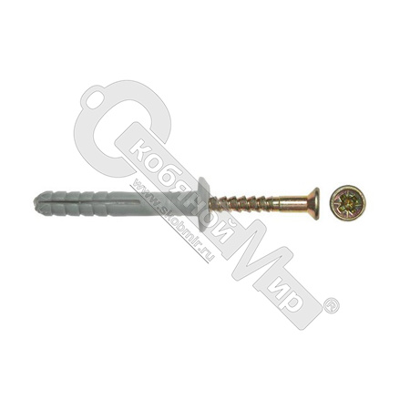 Дюбель-гвоздь SM-G(SMK) 6х40 с грибовидным бортиком (полипропилен)/200/ Дюбель-гвоздь SM-G(SMK) 6х40 с грибовидным бортиком (полипропилен)/200/