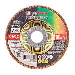 Круг лепестковый торцевой КЛТ1 125х22 мм А40, "Луга" (14А 40/Р40) Круг лепестковый торцевой КЛТ1 125х22 мм А40, "Луга" (14А 40/Р40)