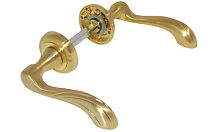 Ручка дверная PAL-09 SG/GP матовое золото "Ливорно"*** Ручка дверная PAL-09 SG/GP матовое золото "Ливорно"***