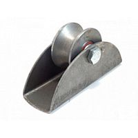 Ролик металл. d=65 мм под трубу 25 мм на платформе, С3612 Ролик металл. d=65 мм под трубу 25 мм на платформе, С3612