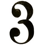 Цифра  "3"  SK64.113.23 h-150 Цифра  "3"  SK64.113.23 h-150