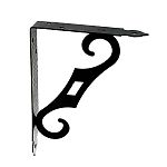 Кронштейн декоративный НОЭЗ КД-200-145- S черный матовый (20) SK68.02 Кронштейн декоративный НОЭЗ КД-200-145- S черный матовый (20) SK68.02