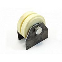 Ролик капролон d=70 мм под полосу на пластинах, К2702 Ролик капролон d=70 мм под полосу на пластинах, К2702