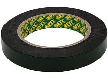 Двухсторонняя клейкая лента 18 мм х 5 м, монтажная на вспенен. основе,с полимер.подлож.черная, 11796 Двухсторонняя клейкая лента 18 мм х 5 м, монтажная на вспенен. основе,с полимер.подлож.черная, 11796