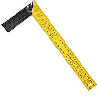 Угольник столярный 400 мм, стальное полотно, желтый, FIT Профи, 19440 Угольник столярный 400 мм, стальное полотно, желтый, FIT Профи, 19440